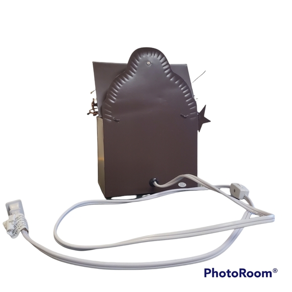 Primitive Farmhouse Decor Metal Electric Star Candle with hanging hook - Picture 6 of 15